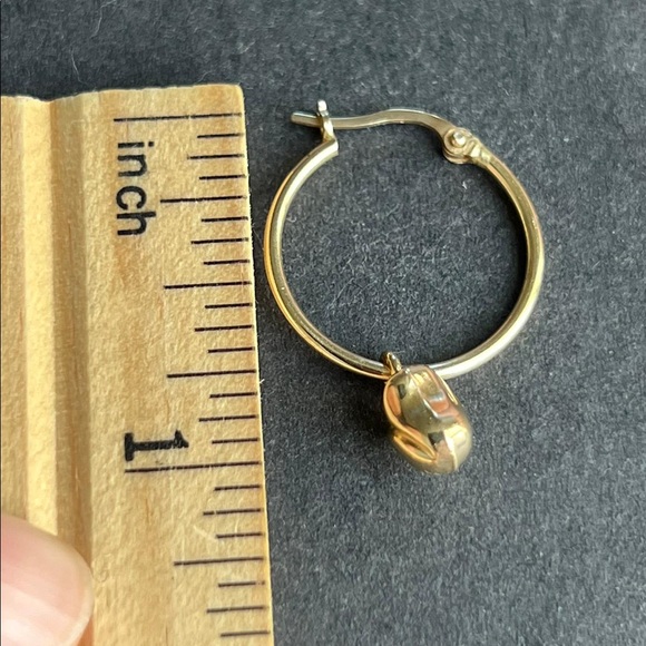 14k gold Tulip Dangle Earrings - Picture 3 of 8